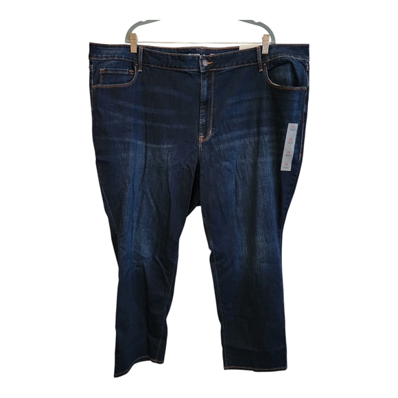 Old Navy Mid-Rise Dark Wash Jeans NWT Size 28 - Picture 1 of 9